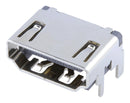 MOLEX 208658-1003 HDMI Connector, 2.1 Type A, 19 Contacts, Receptacle, PCB Mount, Surface Mount Right Angle