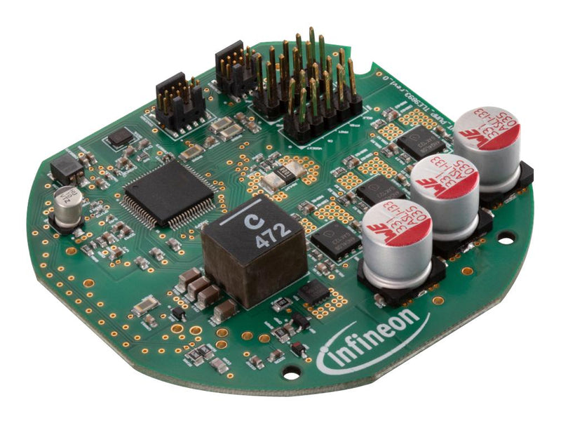 INFINEON REFCOOLANTPUMP150WTOBO1 Reference Design Board, TLE9893-2QKW62S, MOTIX TLE989x, ARM Cortex-M3, 3 Phase BLDC Motor Controller SP005926027