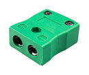 LABFACILITY IS-K-F (IEC) (PACK OF 10) Thermocouple Connector, Socket, Standard, K, Green, IEC, Pack of 10 XF-2866-FAR