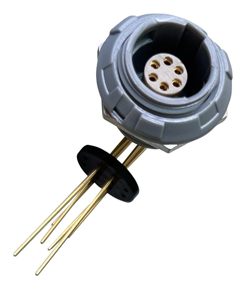 MULTICOMP PRO MCP-P1SRG06PRGG Circular Connector, MCP IP50 Push Pull, Right Angle Panel Mount Receptacle, 6 Contacts