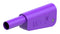 Staubli 66.2022-26 66.2022-26 Banana Test Connector Plug Cable Mount 32 A 1 kV Nickel Plated Contacts Violet