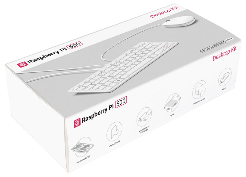 RASPBERRY-PI SC1290 Raspberry Pi 500 Kit, NOR, Power Supply, Mouse, HDMI Cable, MicroSD Card GTIN UPC EAN: 5056561804538