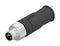 AMPHENOL CONEC 42-00011 Sensor Connector, M8, Male, 4 Positions, Screw Pin, Straight Cable Mount