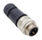 BULGIN LIMITED PXPTPU78FIM03ASTM22 Sensor Connector, Buccaneer Series, 7/8", Male, 3 Positions, Screw Pin, Straight Cable Mount