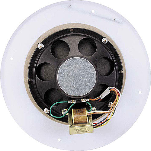 Atlas Sound GD87W 8" 2-Way 16W Coaxial Ceiling Speaker with Baffle & 70.7V Transformer