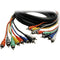 Hosa Technology CRA802 Eight Channel Male RCA to Male RCA Snake Cable - 6.6' (2 m)