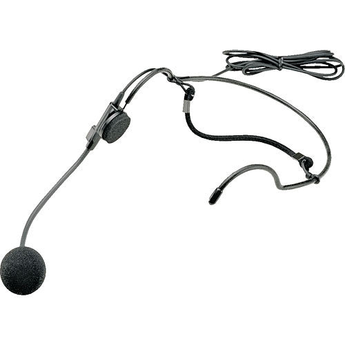 Azden HS-12H Unidirectional, Behind the Head, Headworn Microphone with Professional 4-Pin "HIROSE" Connector