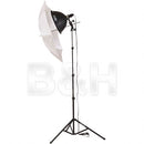 Smith-Victor KT400 1-Light 500-Watt Thrifty Add-On Kit w/ Umbrella (120 VAC)