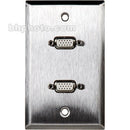 TecNec WPL-1137 Wall Plate w/HD-15 (VGA) Connectors