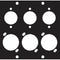 Middle Atlantic Female/Male Combo 6 Punchout Panel