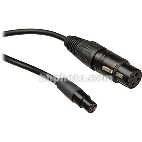 Remote Audio Lectrosonics Microphone Level to Beltpack Cable with 3-pin XLR and TA5-Female Connections (48-Inches)