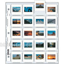 Print File Archival Storage Page for Slides, 35mm (2x2"), Holds 20 Slides, Top-Load, Extra Heavyweight (10-Mil), Clear Back (Hanger or Binder) - 500 Pack