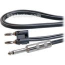 Hosa Technology SKZ-600 Series Banana to 1/4" TS Male Speaker Cable - 50' (Black)