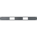 Middle Atlantic DECP-1x2 Decora 1U Panel for (2) Decora Device
