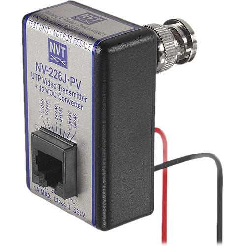 NVT Phybridge NV-226J-PV UTP Video Transmitter + 12 VDC Converter