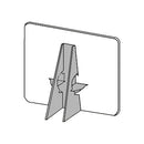 Lineco Double-Wing Easel Back (18", Gray, 75-Pack)