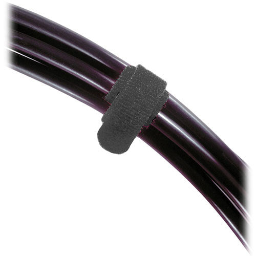 Rip-Tie Lite 1 x 10" Light-Duty Strap (Black, 10-Pack)