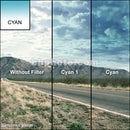 Tiffen 2 x 2" 1 Cyan Soft-Edge Graduated Filter