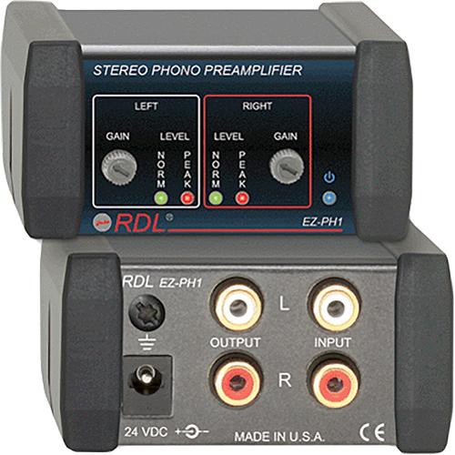 RDL EZ-PH1 Stereo Phono Preamplifier (USA Power Supply)