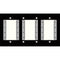 FSR IPS-WP1Q-BLK 4 Gang Wall Plate (Black)