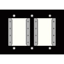 FSR IPS-WP1T-BLK 3 Gang Wall Plate (Black)