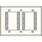 FSR IPS-WP1T-WHT 3 Gang Wall Plate (White)
