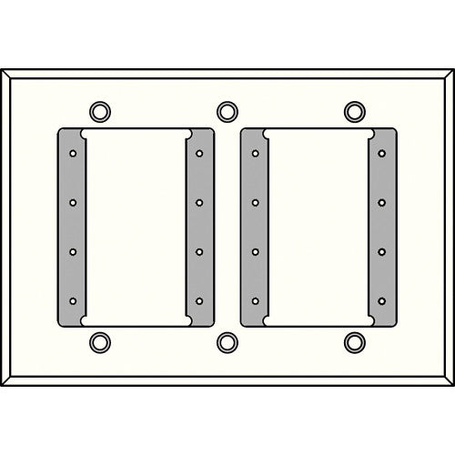 FSR IPS-WP1T-WHT 3 Gang Wall Plate (White)