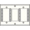 FSR IPS-WP2T-WHT 3 Gang Wall Plate (White)