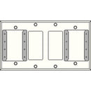 FSR IPS-WP2Q-WHT 4 Gang Wall Plate (White)