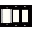 FSR IPS-WP3T-BLK 3 Gang Wall Plate (Black)