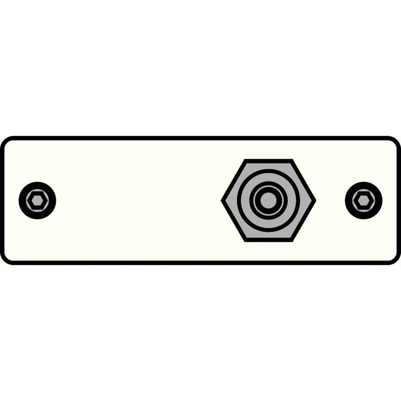 FSR IPS-V211S-WHT RCA (YEL) to RCA Bulkhead Insert Plate (White)