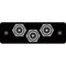 FSR IPS-V230S-BLK RCA (GRN/BLU/RED) to RCA Bulkhead Insert Plate (Black)