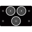 FSR IPS-V231D-BLK RCA (GRN/BLU/RED) to BNC Bulkhead Insert Plate (Black)