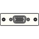 FSR IPS-V410S-WHT HD-15 to HD-15 Female Insert Plate (White)