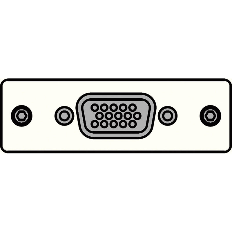 FSR IPS-V410S-WHT HD-15 to HD-15 Female Insert Plate (White)