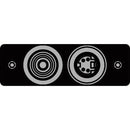 FSR IPS-V921S-BLK RCA (YEL) to BNC-S-Video to S-Video Insert Plate (Black)