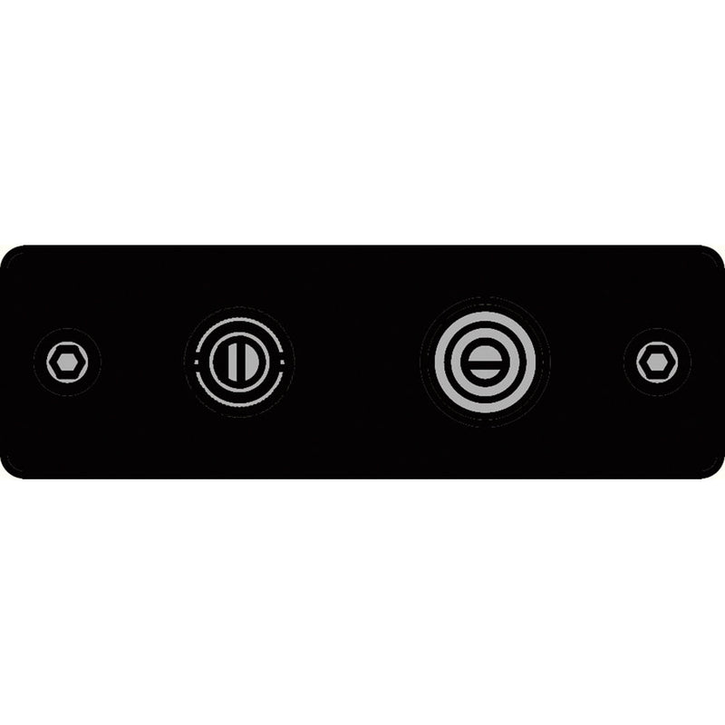 FSR IPS-V922S-BLK BNC (YEL) to BNC-S-Video to S-Video Insert Plate (Black)
