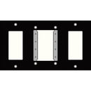 FSR IPS-WP4Q-BLK 4 Gang Wall Plate (Black)