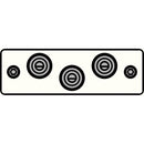 FSR IPS-AV230S-WHT  IPS Audio/Video Insert (White)