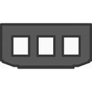 FSR T6-SB-3SS Small Section Bracket for 3 Snap In Connectors