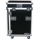 Odyssey FZ1316WDLX Flight Zone ATA DLX Combo Rack Case (Black and Chrome)