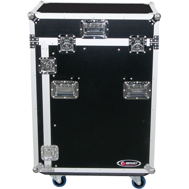 Odyssey FZ1316WDLX Flight Zone ATA DLX Combo Rack Case (Black and Chrome)