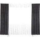 Da-Lite 36694 Wing Drapes ONLY for the 9 x 12' Fast-Fold Deluxe Frame (One Pair, Black)