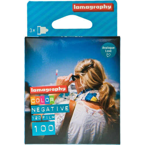Lomography 100 Color Negative Film (120 Roll Film, 3 Pack)