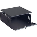 Video Mount Products DVR-LB1 DVR Lockbox with Fan & DVR-WA Wall Mounting Arms (Black)