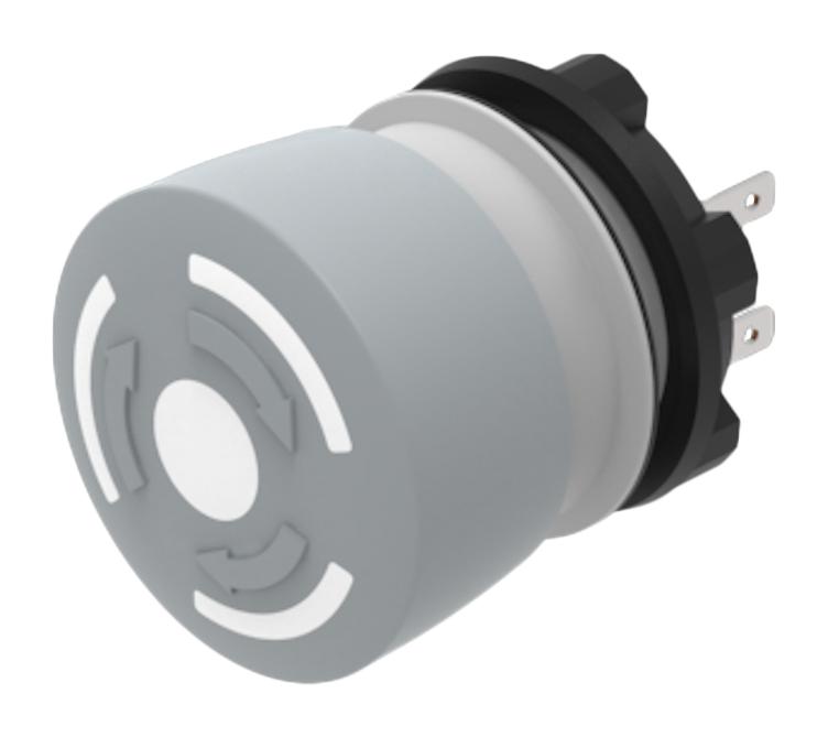 EAO 84-6220.0020 E-STOP SWITCH, SPST-NC, 3A/120VAC, PANEL