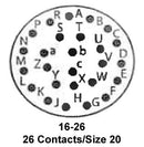 ITT CANNON KPSE06E16-26SW Circular Connector, KPS Series, MIL-DTL-26482 Series I, Straight Plug, 26 Contacts, Crimp Socket