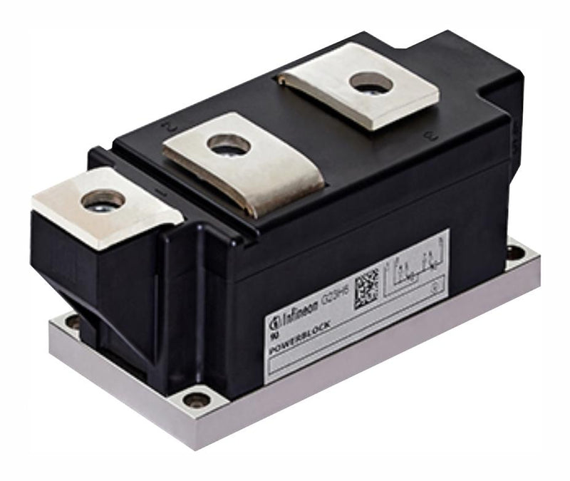 INFINEON TT590N18KOFXPSA1 Thyristor Module, Phase Control, 667A, 250mA It, 2Vgt, 950A, 1.8kV, Panel Mount, 7 Pins