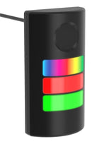 BANNER ENGINEERING TLF100P3 Signal Indicator Tower, 3 Tiers, Green/Red/Yellow, Cable, 30VDC, Continuous Tone, TLF100 Series