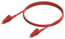 CAL TEST ELECTRONICS CT3809-60-2 Alligator Clip Test Lead, 7.9 mm Jaw Open, 23.62 ", 600 mm, Red, 10 A, 300 V, CT3809 Series
